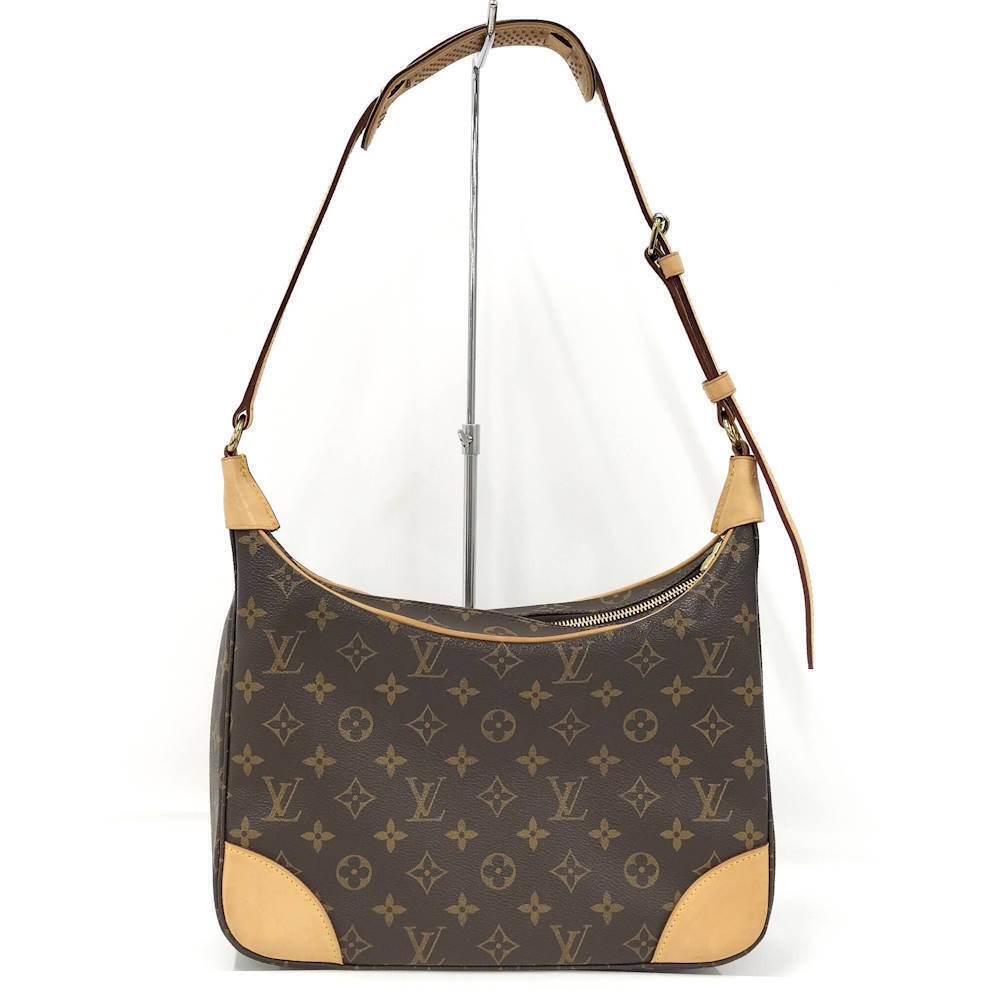 Louis Vuitton Boulogne Shoulder Bag Monogram Brown